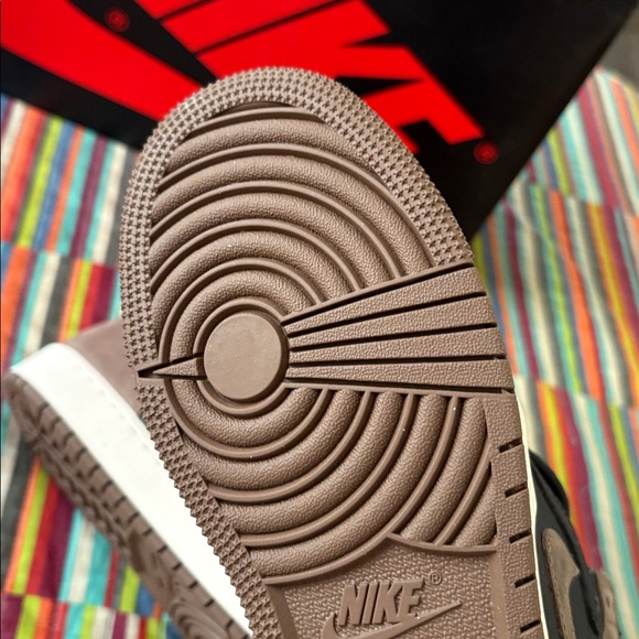 Nike Men's Black and Brown Nike Air High Palomino Mocha Brown Size 6Y New - Picture 10 of 14